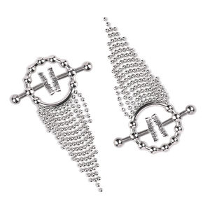 Abrazaderas para pezones con cinturón de cuero borla colgante redondo para mujeres estimulación Visual juego sexual SM Juguetes - Product Image 5