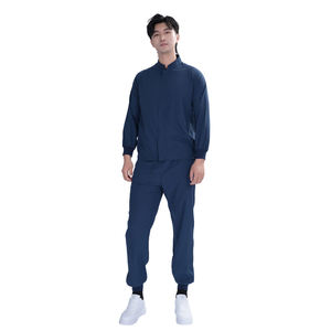 Комплект спецодежды из полиэстера в стиле унисекс, королевский синий, 4 способа, эластичный комплект из двух предметов, с длинным рукавом, Заводская униформа - Product Image 5