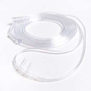 Harga Pabrik Kanula Oksigen Hidung Dewasa PVC Medis Transparan Disetujui CE Permukaan Halus - Product Image 1