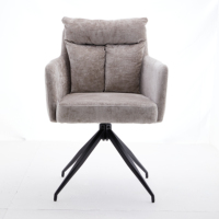Mobilier moderne personnalisé nordique pour restaurant Cabine de canapé en velours Ensemble table à manger et chaises en métal Chaise de café pour café