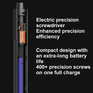 Kit de destornillador de precisión eléctrico Xiaomi, par ajustable de 2 engranajes, 400 + tornillo tipo C, caja de almacenamiento magnética recargable - Product Image 2