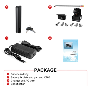 Batería de Iones de Litio DE 48V para Bicicleta Eléctrica, Montaje en Tubo del Asiento, con Cargador de 2A, Batería Recargable de Aleación de Aluminio Resistente - Product Image 6