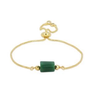 Pulsera de cuentas hecha a mano para mujer, cadena de oro minimalista con piedra natural ajustable, joyería curativa de ágata - Product Image 5