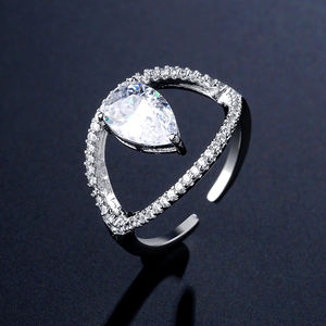 Bague RAKOL RP2246 en zircon plaqué or brillant de luxe pour mariage, bijoux fins - Product Image 6