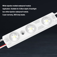 Chine Blueview étanche IP65 mini modulos leds 12v 3 injection de lentille de signe lumineux 2835 modules led bande led blueview