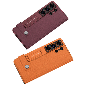 เหมาะสำหรับเคสโทรศัพท์ซัมซุง S26 อัลตร้าแบบฝาพับ กระเป๋าใส่บัตร พร้อมขาตั้ง สีพื้นเรียบ ป้องกันอย่างดี - Product Image 6