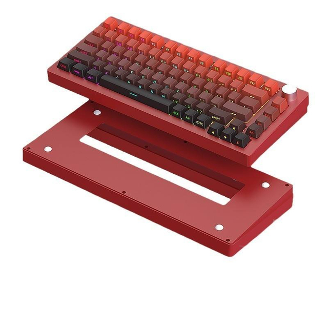 HJSDZHI AL75V2 82 Key CNC Aluminum Tri Mode Gasket Hot Swappable RGB Mechanical Keyboard for Gaming Office