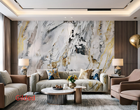 Panneau mural en PVC imitation pierre, design classique moderne, imperméable, motif marbre, pour décoration de fond d'hôtel et de KTV