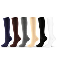 Chaussettes de compression en nylon de qualité supérieure unisexes avec logo personnalisé en gros