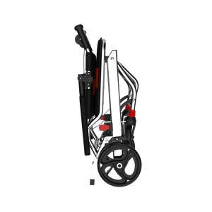 Sedia a Rotelle Pieghevole Portatile, Sedia a Rotelle da Viaggio con Freno a Mano, Sedia a Rotelle Ultra-Leggera per Anziani e Bambini - Product Image 5