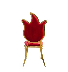 Chaises de mariage multifonctionnelles en tissu rembourré avec coussin à louer - Product Image 4