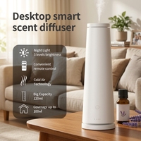 Diffuseur d'huiles essentielles intelligent sans eau WiFi 120 ml, machine à parfum à air froid