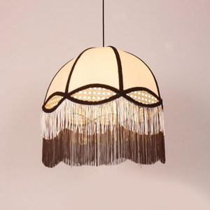 Luminaire suspendu en bambou et rotin style pastoral moderne pour l'éclairage domestique - Product Image 3