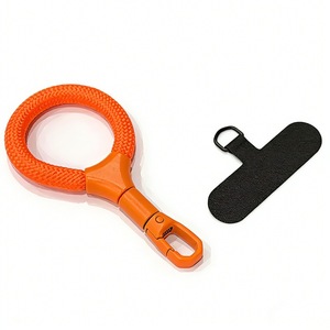 Correa de cuerda para teléfono con colgante, cordón corto tipo collar, hebilla metálica de alta gama, cuerda de mano antipérdida con bloqueo automático y almohadilla de inserción - Product Image 4