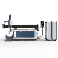 Machine de découpe laser à fibre modèle 3015 pour la découpe de tôles d'acier de 15 mm avec système rotatif pour la découpe de tuyaux