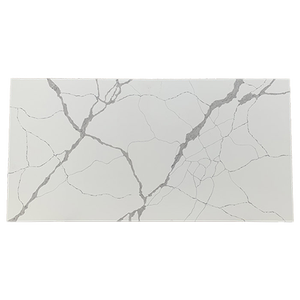 Plan de travail en quartz blanc, dalle de quartz artificiel Calacatta, plan de travail en pierre de quartz, dalle de quartz naturelle pour cuisine - Product Image 2