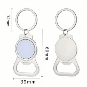 LC613 Factory Wholesale Customizable Logo Key Chain Blank Engraving Brand Custom Stainless Steel Metal Round Keychain Promotion - Product Image 4