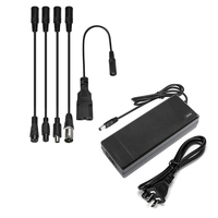 Batterie de scooter Li-Ion 54.6V/42V/29.4V/25.5V, adaptateur de chargeur 2A pour hoverboard 7Series, scooter électrique, vélo électrique
