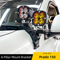 Supports et Fixations de Montage sur Pilier A LEDIYTE pour Feux de Travail et de Conduite Auxiliaires LED Tout-Terrain, Personnalisés OEM pour Prado 150