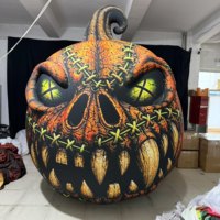 Citrouille Gonflable Géante pour Halloween, Décoration de Centre Commercial, Citrouille Crâne Gonflable pour Festival