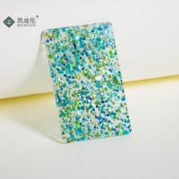 Feuille acrylique pailletée personnalisée, panneau en plastique PMMA, épaisseur 3 mm, 5 mm, 8 mm, découpe au laser