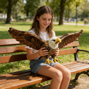 Juguete de Peluche de Águila de Simulación Más Vendido, Peluche de Águila Salvaje Realista de Alta Calidad, Recuerdo de Zoológico - Product Image 1