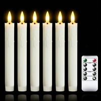 Bougie LED sans flamme à piles longue durée, effet 3D, flamme vacillante, télécommande, pour mariage et Noël, vente en gros