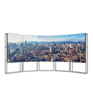 4K/3840x2160 LCD video wall pannelli mulit screen splicing schermo di giunzione curvo 2x2 4x3 xxx video wall video wall LCD a basso prezzo