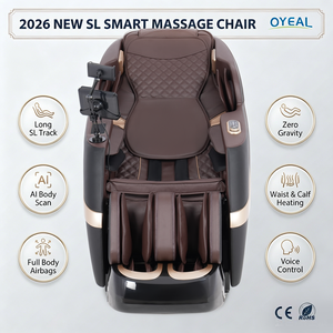 Silla de <span class=keywords><strong>Masaje</strong></span> Ergonómica Inteligente OYEAL 3D Zero Gravity Shiatsu con Airbags y Cobertura Corporal Completa, Enchufable, 1 Año de Garantía - Product Image 2