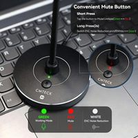 CMTECK Microphone PC USB G009 à Col de Cygne Réglable Cardioïde avec Réduction de Bruit (ENC) pour Chat en Ligne - Vente Flash
