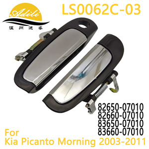 มือจับประตู Justice รุ่น LS0062C-03 สีดำเคลือบไฟฟ้า สำหรับรถยนต์ Kia Picanto Morning ปี 2003-2011 - Product Image 5