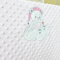 Couverture pour bébé en minky brodé, double couche, points en relief, douce, 80*110cm, couverture pour bébé personnalisée