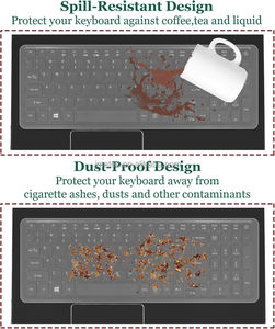 Universel 13 ""-17 "" Ordinateur Portable Ultra Mince <span class=keywords><strong>Anti</strong></span> Poussière Étanche Peau Silicone Transparent <span class=keywords><strong>Clavier</strong></span> Film De Protection - Product Image 4