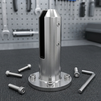 Garde-corps en verre sans cadre en acier inoxydable en gros d'usine pour piscine et balcon robinets en verre ronds de haute qualité