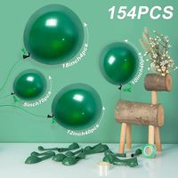 Vente flash - Kit d'arche de guirlande de ballons - Ballons verts - Décorations de fête - Ballons de fête pour anniversaire - Best-seller