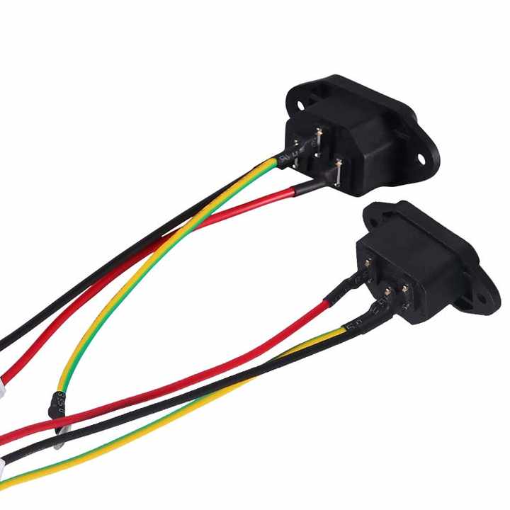 Iec 320 C14 ThreePin Plug Inlet Power Socket Screw Mount Ac Power