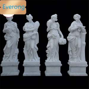Statue en marbre de sculpture sur pierre de jardin célèbre bon marché Sculpture en marbre italienne pour femme - Product Image 1