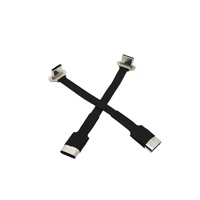 Cable USB Flexible Tipo-C Macho-Hembra de Doble Cabeza, Conductor de Cobre Puro, para Teléfono Móvil y Banco de Energía