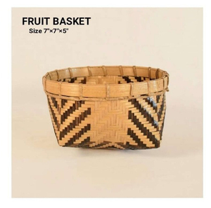 Panier à fruits artisanal en bambou écologique, tissé, pour comptoir de cuisine, organisateur de fruits frais, pain, collations, décoratif - Product Image 3