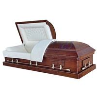 Ataúdes de Madera Americanos de Alta Calidad y Bajo Costo de Fábrica China para Funerales