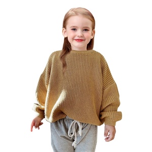 Suéter Holgado de Punto para Niñas, Estilo Informal, Cómodo, para Otoño - Product Image 1