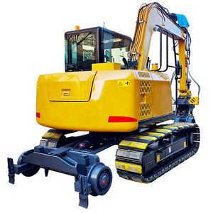 Excavatrice sur chenilles de haute qualité pour voies ferrées avec machine de démolition de traverses et broyeur de pierres - Product Image 6