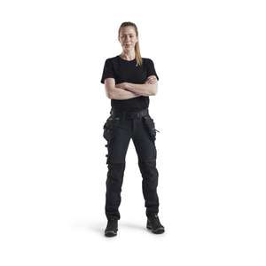 BLAKLADER - 719816449900D20 Pantalones artesanos elásticos de 4 vías para mujer Black - EAN 7330509729366 WORK PANTALONES CARGO WORK PANTALONES - Product Image 3