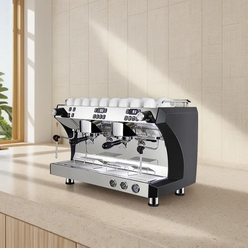 Top Verkoop China Professionele Maquina De Expreso 2 Groep Maken Turkse Automatische Commerciële Espresso Koffiemachine