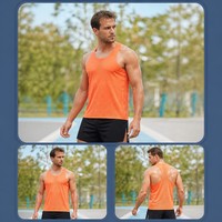 Canotta da Palestra di Alta Qualità ad Asciugatura Rapida e Traspirante, Design Personalizzato OEM con Logo Stampato, Canotta Leggera Senza Maniche per Corsa