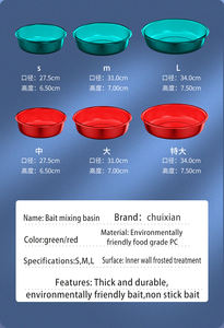 Bassin d'appâts Baignoire en plastique <span class=keywords><strong>Bol</strong></span> d'appâts de pêche Conteneur de pêche Bols à mélanger Conteneur <span class=keywords><strong>Bol</strong></span> d'appâts de pêche pratique - Product Image 5