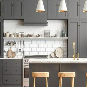 Custom-<strong>made</strong> American Style MDF Cupboard Set Kitchen Cabinet <strong>Ready</strong> <strong>Made</strong> for Apartments and Villas Summer Kitchen Cabinets - Product Image 4