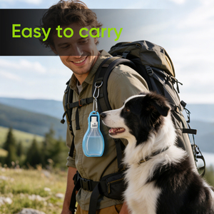 Kind Portable Modern Pet Water Bottle with Bowl for Dogs Cats Outdoor Travel Use <b>Plastic</b> Design - Product Image 3