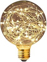 Ampoule LED vintage Edison, ampoule feu d'artifice blanc chaud, Base E27, filament antique, design en spirale, lumières LED pour festival