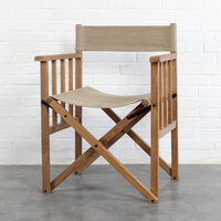 Chaise de Camping pliable en bois de chêne et lin massif de haute qualité, chaise de jardin d'extérieur